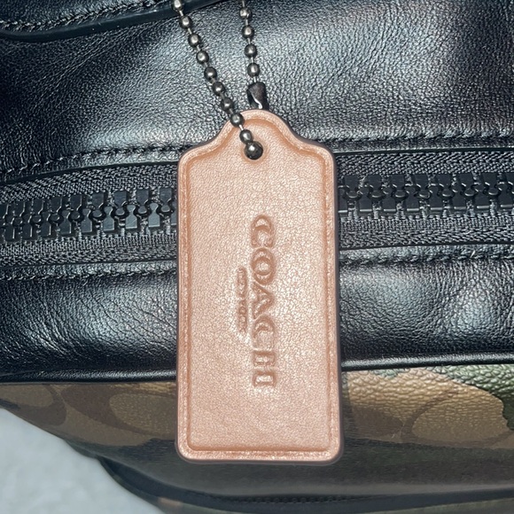 Coach Westway Signature Canvas Camo Camouflage Print Unisex Backpack Book Bag - Picture 6 of 16